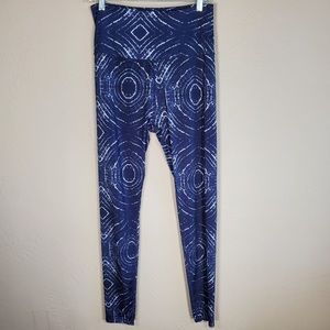 Beyond Yoga Lux Dune Tie Dye Blue High Waist XL
